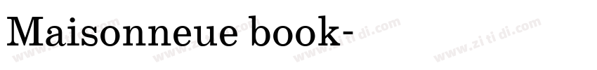 Maisonneue book字体转换